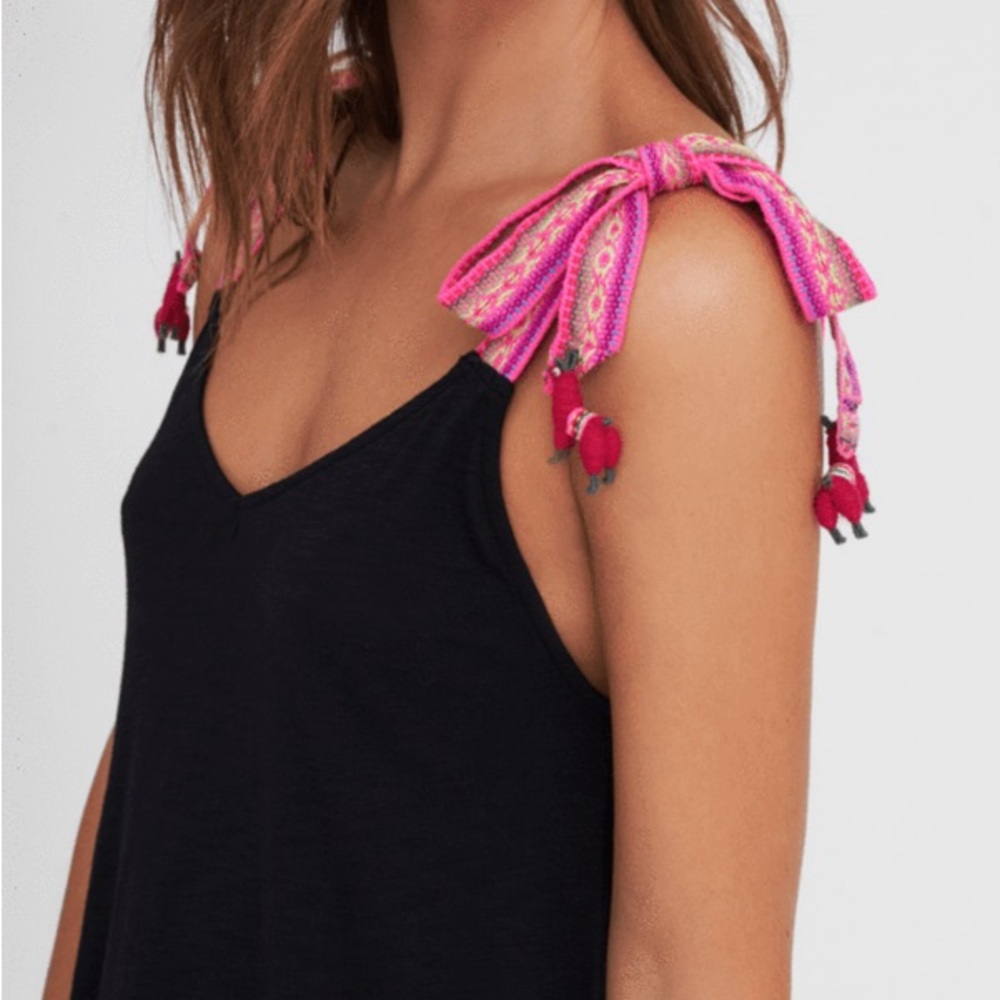 Pitusa Black Dress with Pink Accents - Picture 4 of 14